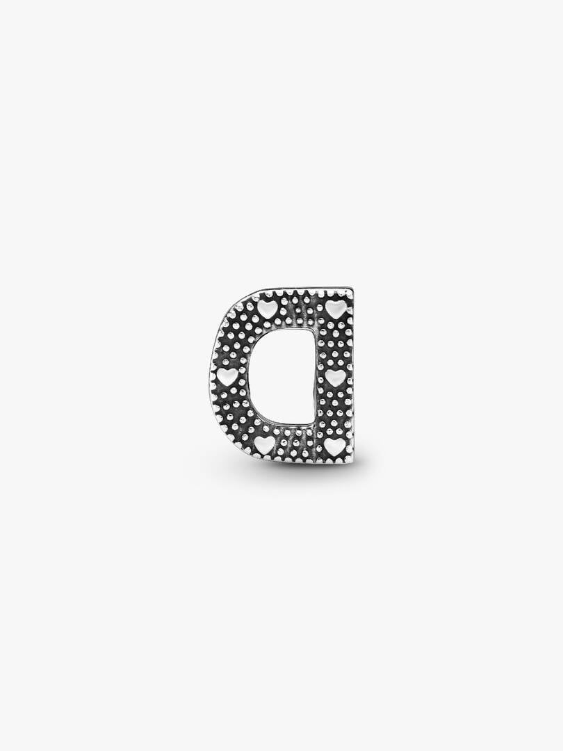 S925 Simple Alphabets A to Z Sterling Silver Charms Collection