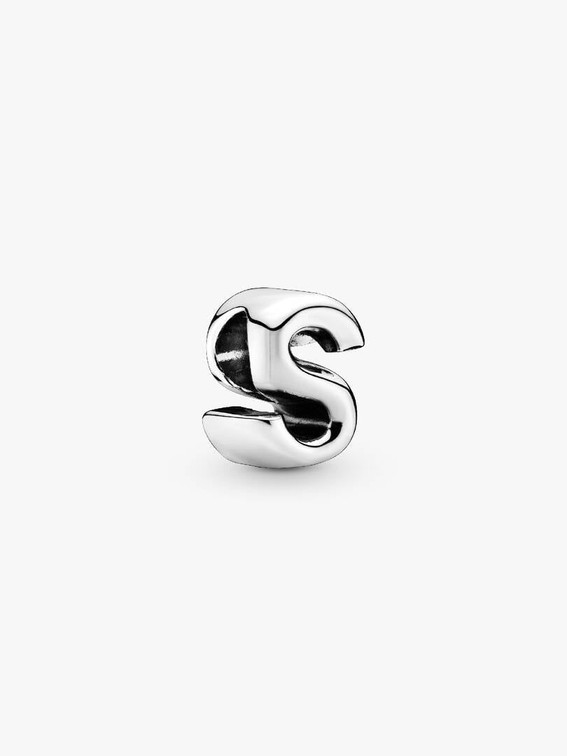 S925 Simple Alphabets A to Z Sterling Silver Charms Collection