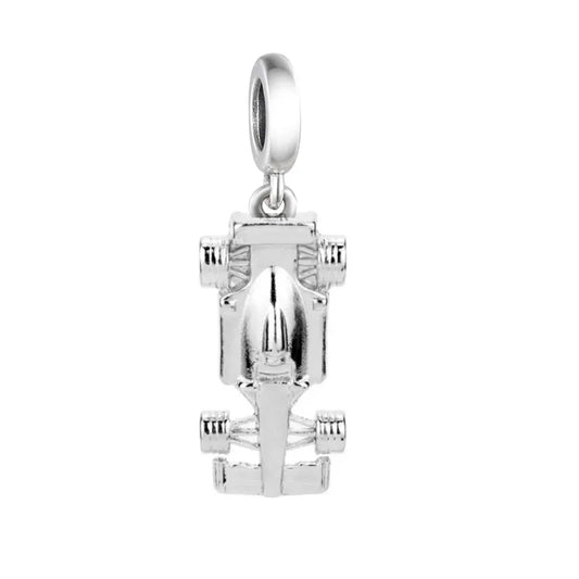 Sports Racing Car Charm Hallmarked S925 Sterling Silver