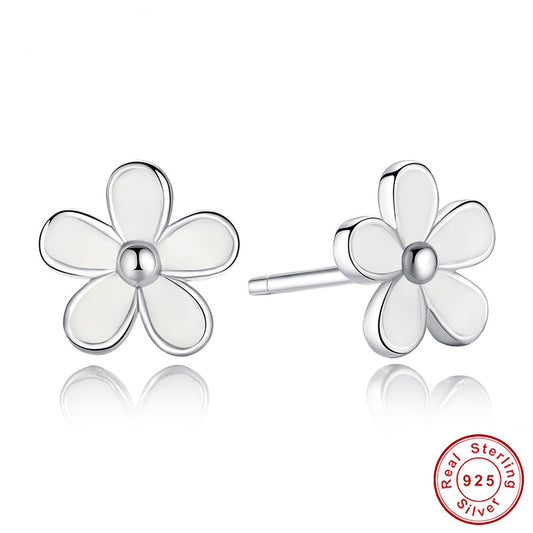 Darling Daisies Sterling Silver  studs Earrings
