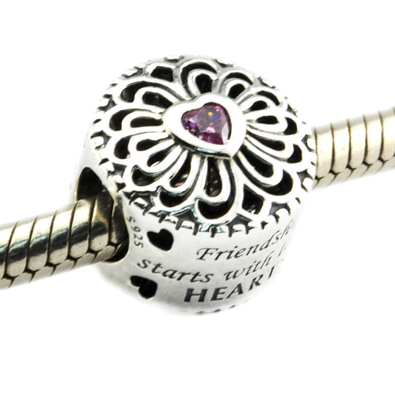 Friendship Charm Hallmarked S925 Sterling Silver