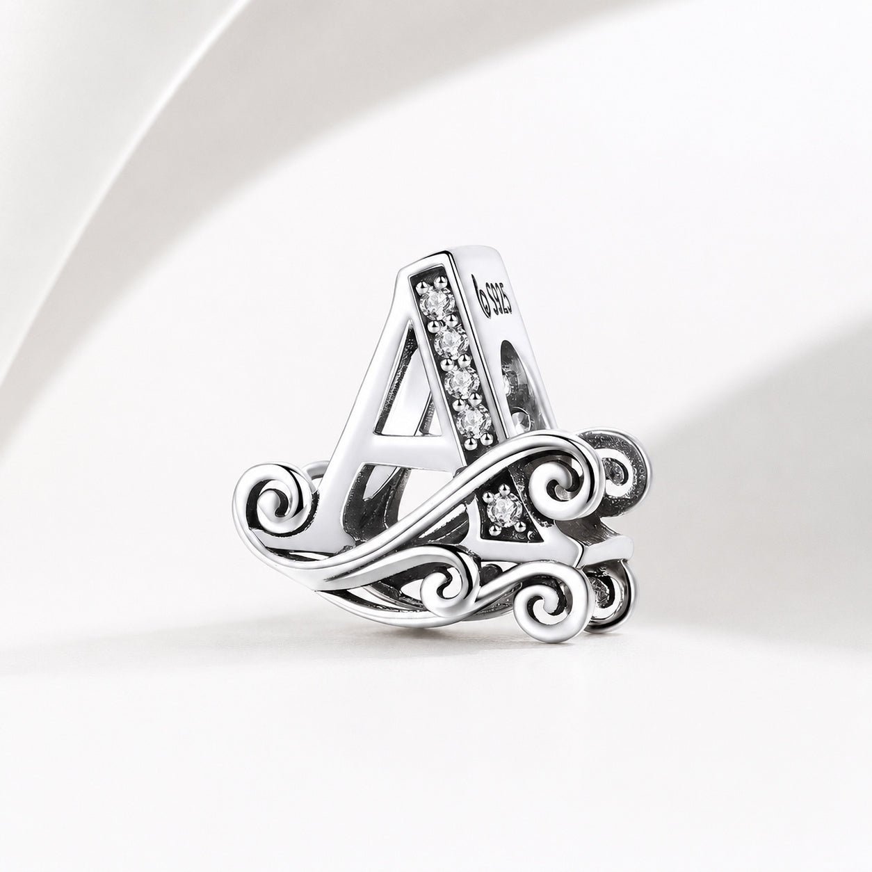 S925 Classic Alphabets A to Z Sterling Silver Charm Collection