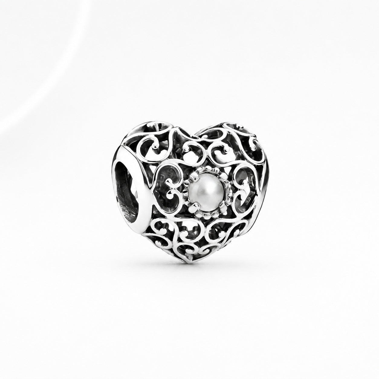 S925 Signature Heart Birthstone Months Charms Collection