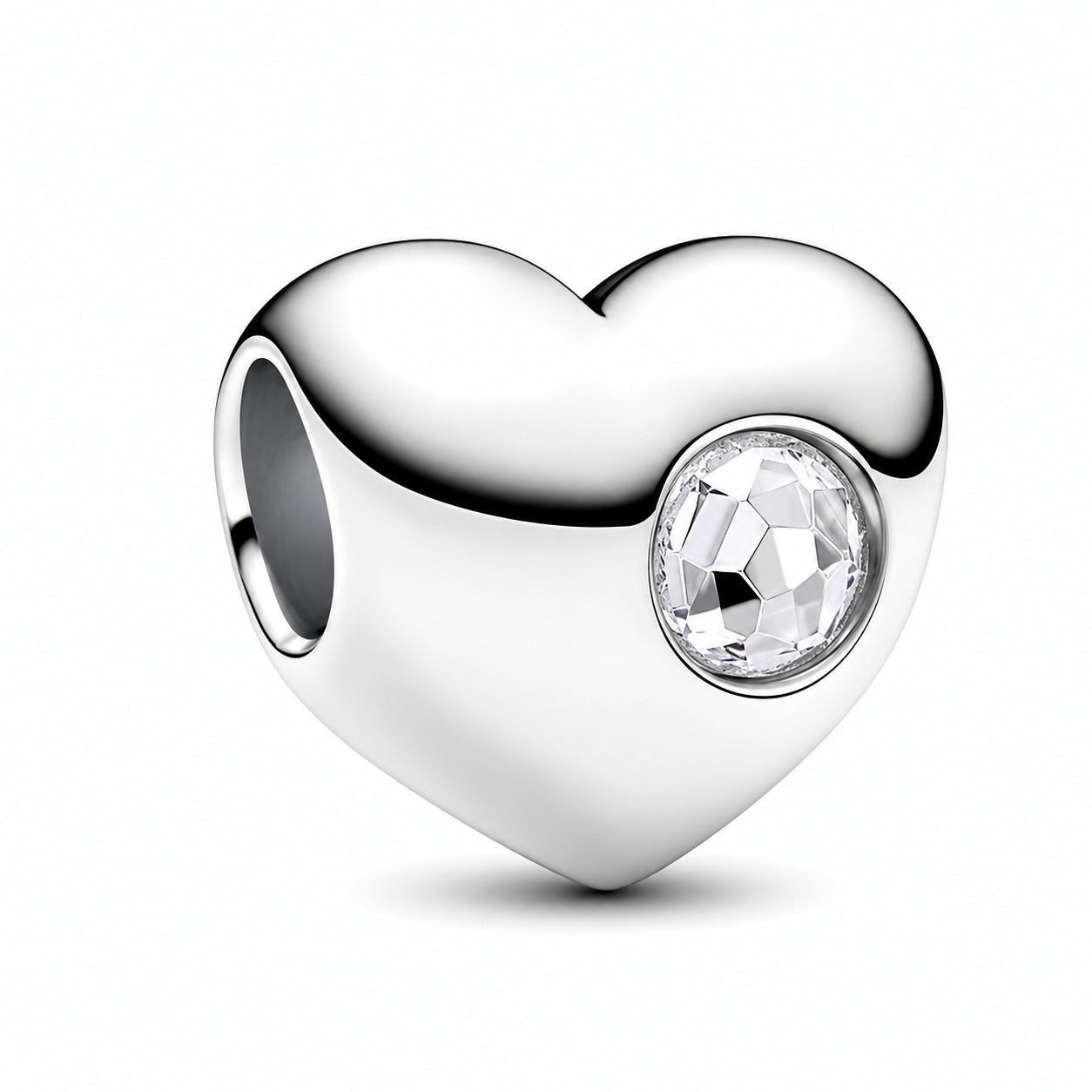 Birthstone Hearts Bracelet Charm S925 Sterling Silver