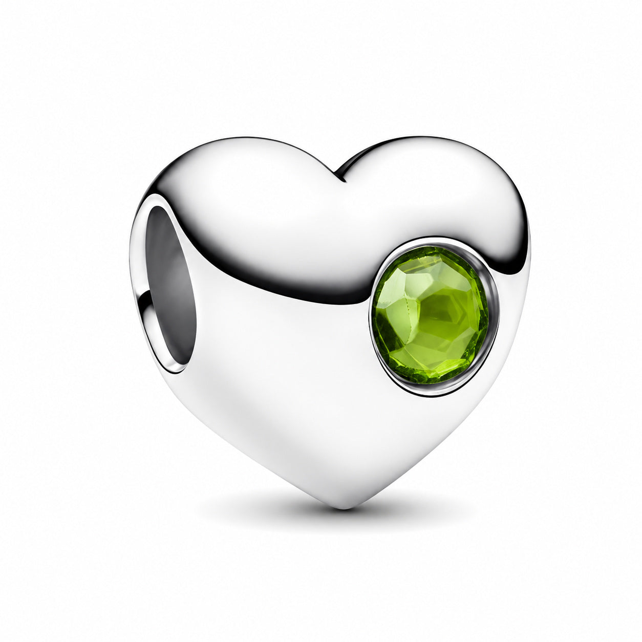 Birthstone Hearts Bracelet Charm S925 Sterling Silver