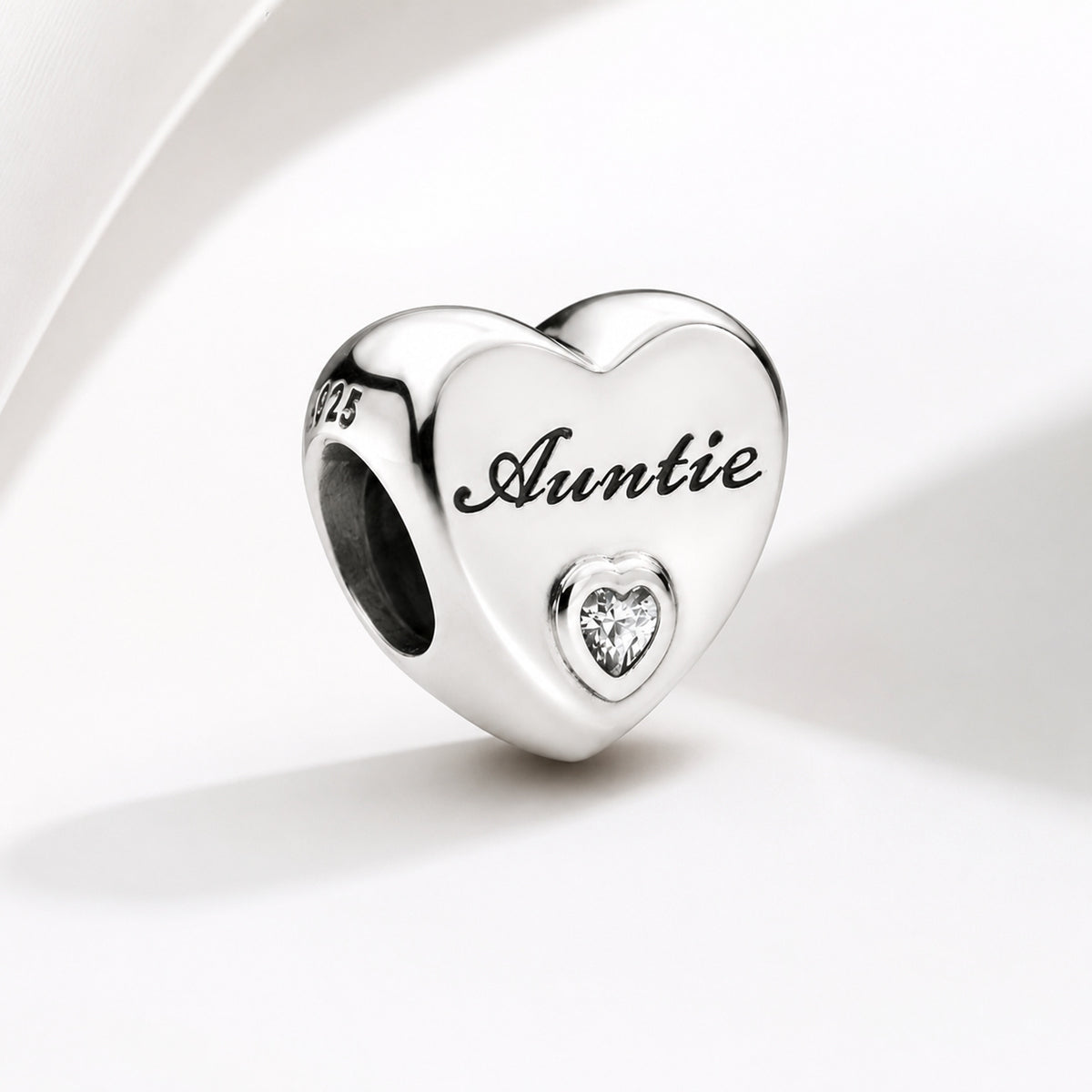 Family Hearts Bracelet Charm Hallmarked S925 Sterling Silver