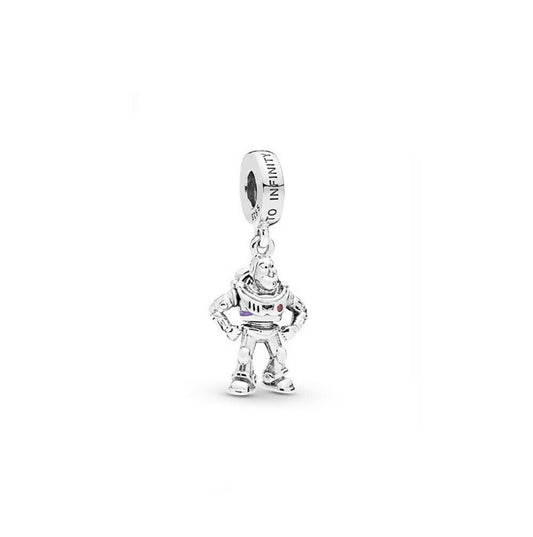 Disney Toy Story Buzz Charm Hallmarked S925 Hallmarked Compatible Sterling Silver Charm