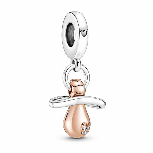 Baby Dummy Charm Hallmarked S925 Sterling Silver