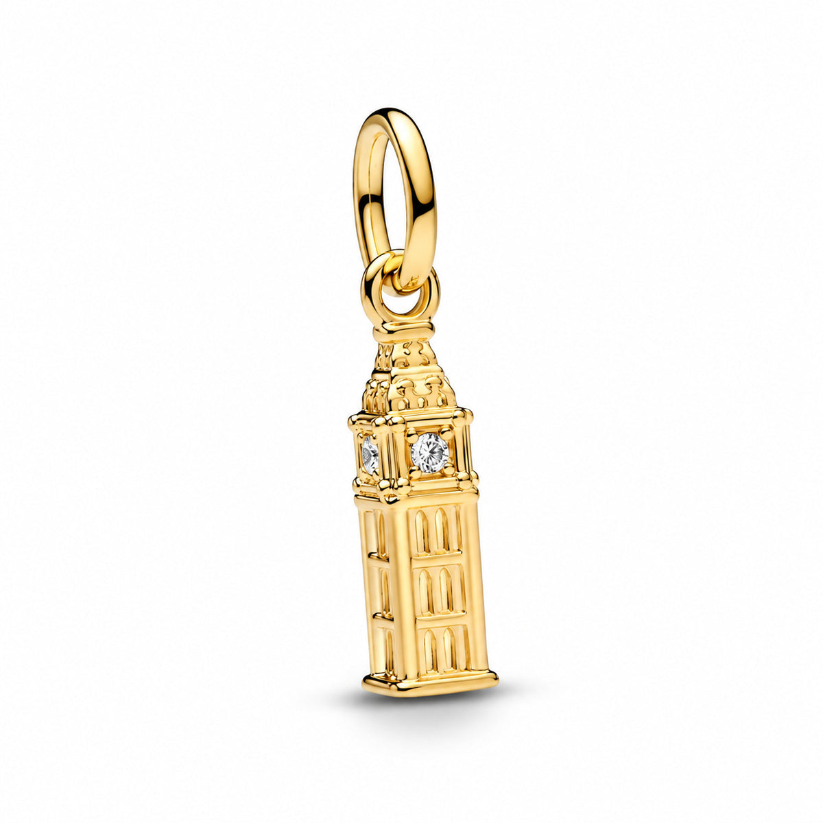 Big Ben Dangle Charm Hallmarked S925 Sterling Silver