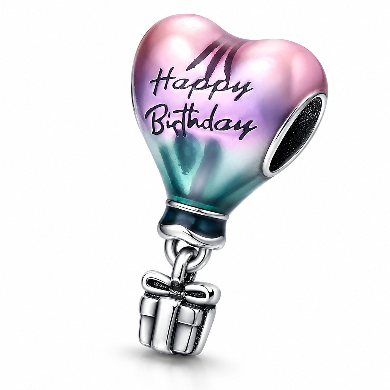 Birthday Hot Air Balloon Charm S925 Sterling Silver