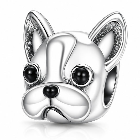 Bulldog Charm S925 Sterling Silver