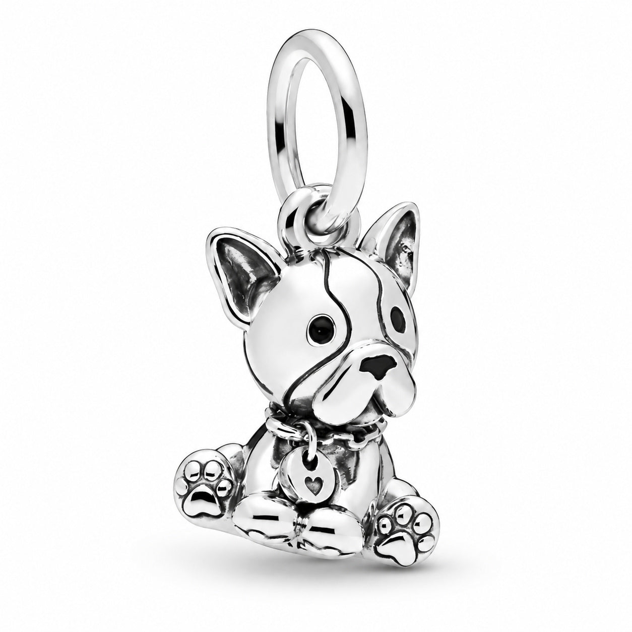Bulldog Puppy Charm Hallmarked S925 Sterling Silver
