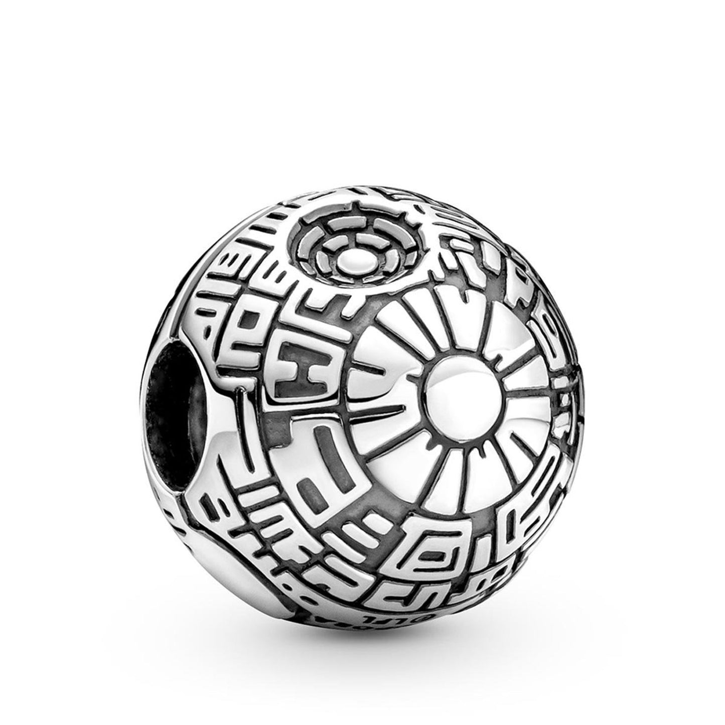 Disney Star War Death Star Clip Charm Hallmarked S925 Sterling Silver