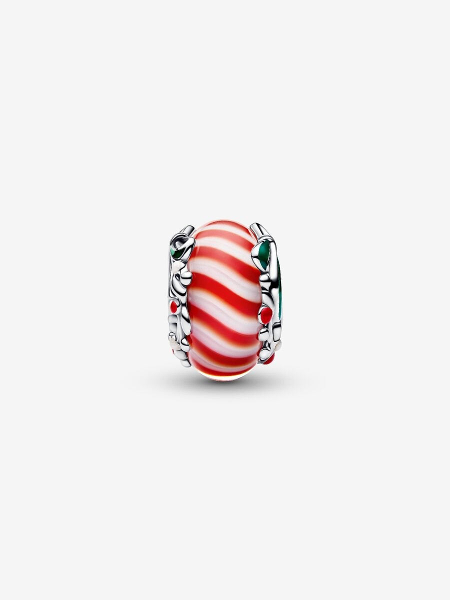 Candy Murano Glass Charm Hallmarked S925 Sterling Silver