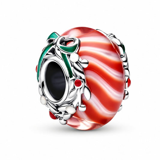 Candy Murano Glass Charm Hallmarked S925 Sterling Silver
