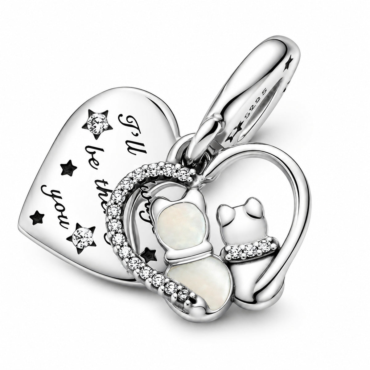 S925 Kitten & Yarn Ball Cats Hearts Kittens Sterling Silver Charm Collection