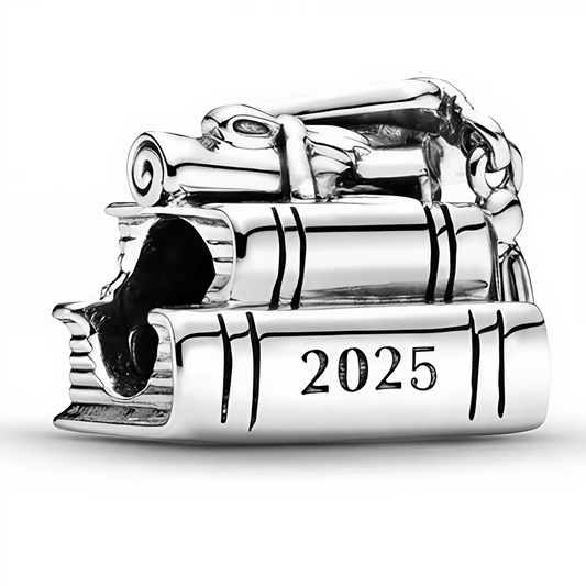 2025 Graduation Charm Hallmarked S925 Sterling Silver