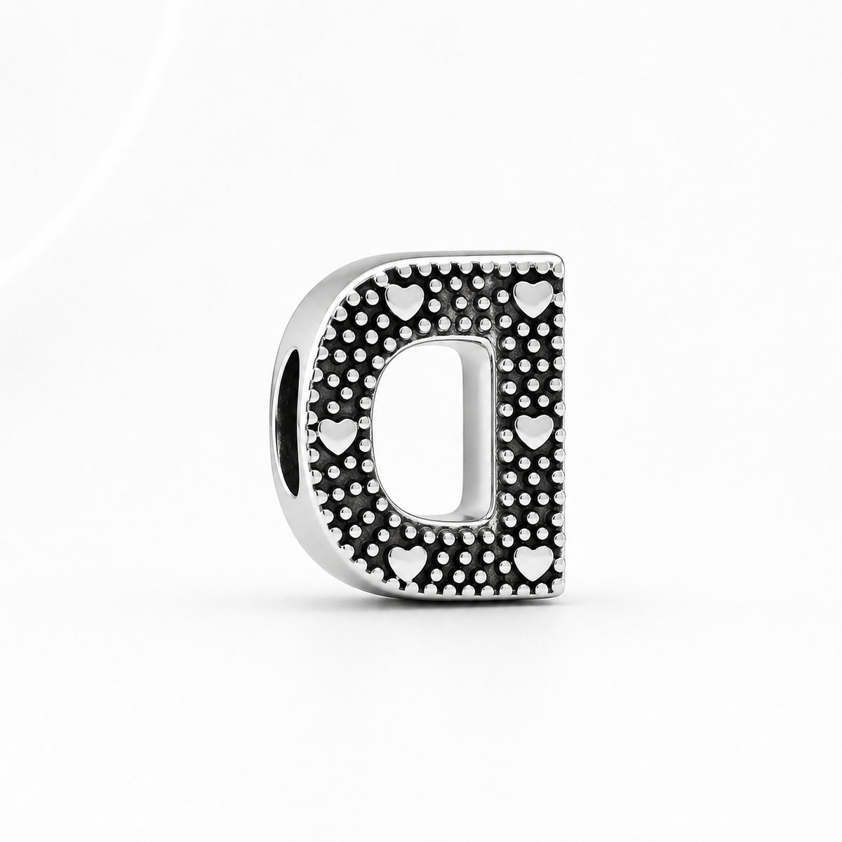 S925 Simple Alphabets A to Z Sterling Silver Charms Collection