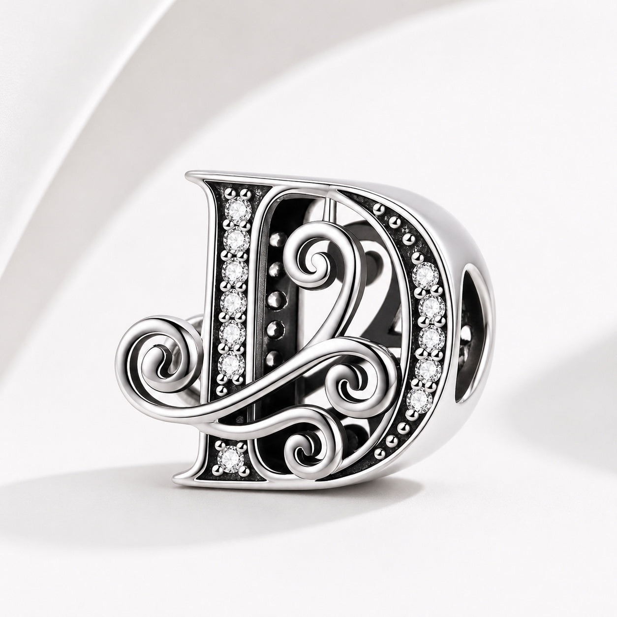S925 Classic Alphabets A to Z Sterling Silver Charm Collection