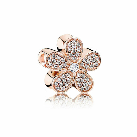 Dazzling Daisy Charm Hallmarked S925 Sterling Silver