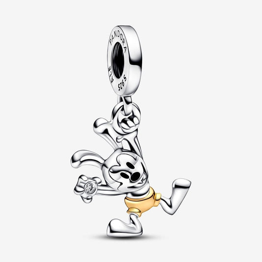 Disney 100th Anniversary Oswald Dangle Charm Hallmarked S925 Sterling Silver
