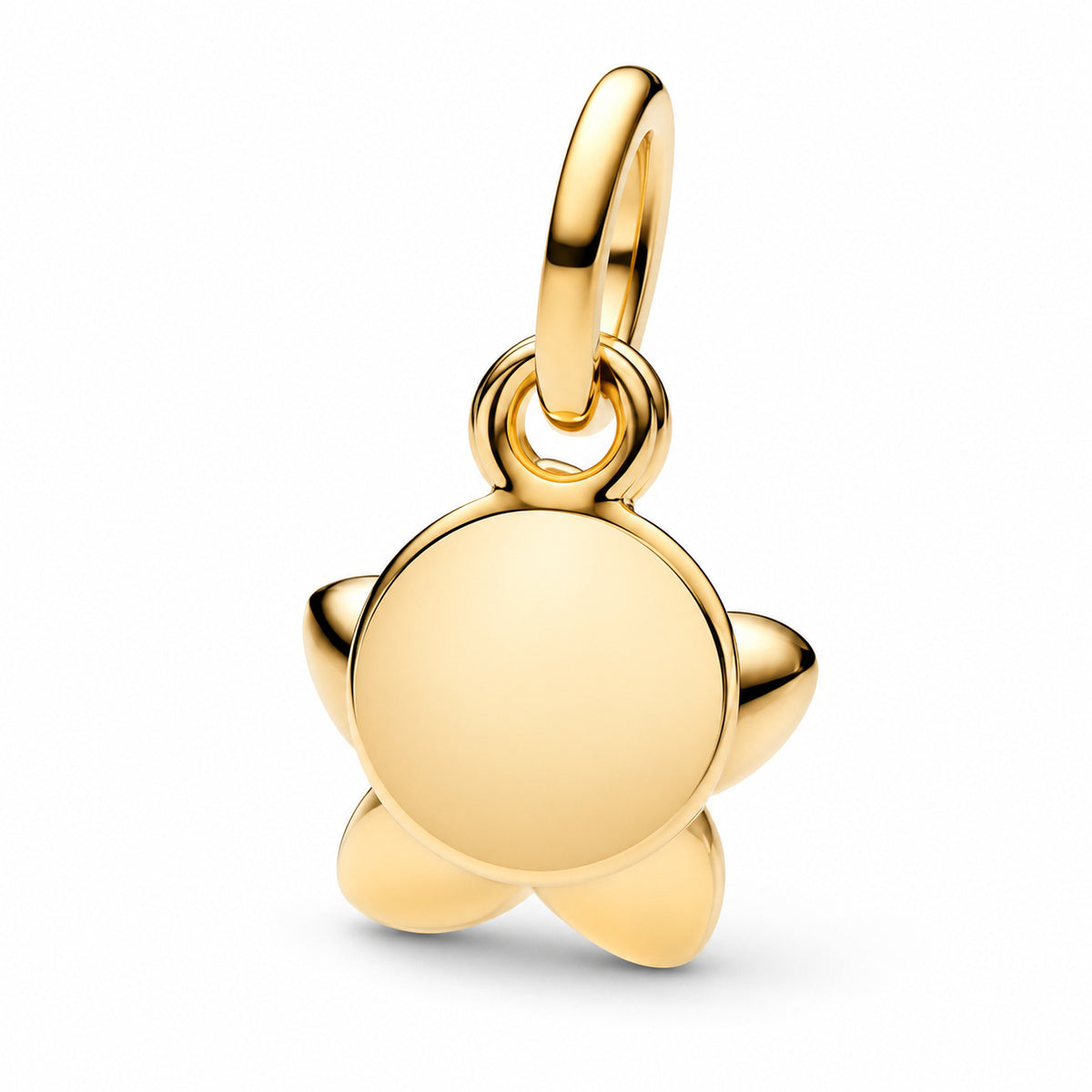 Disney Moana Flower Dangle Charm Hallmarked S925 Sterling Silver