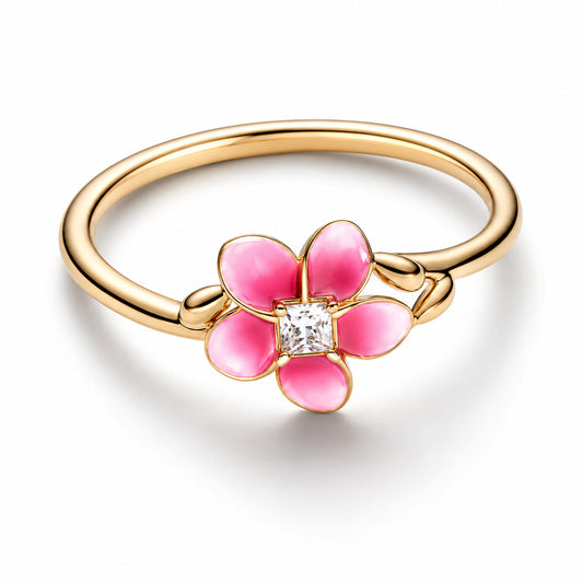 Disney Moana Flower Sterling Silver Ring