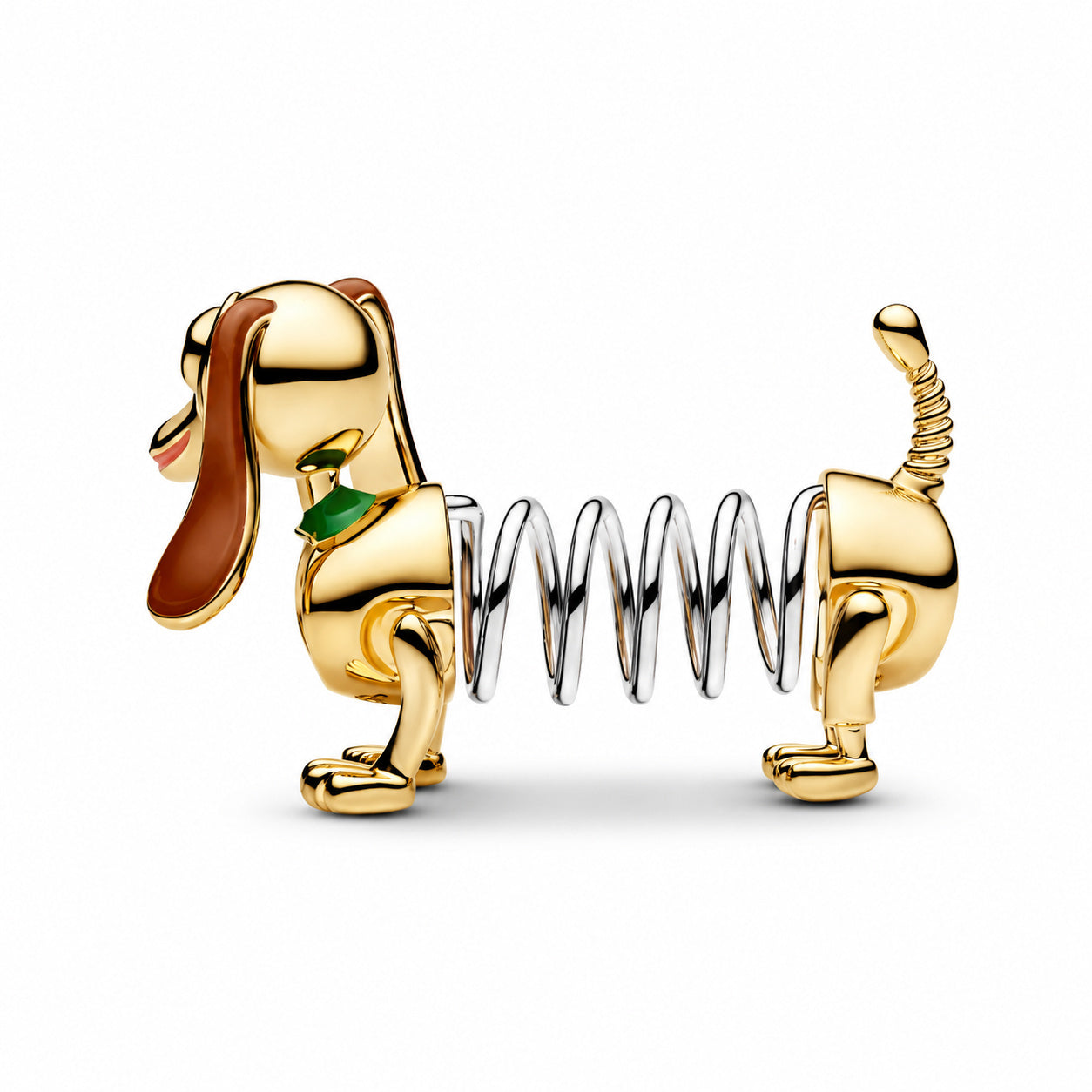 Disney Pixar Toy Story Slinky Dog Charm Hallmarked S925 Sterling Silver