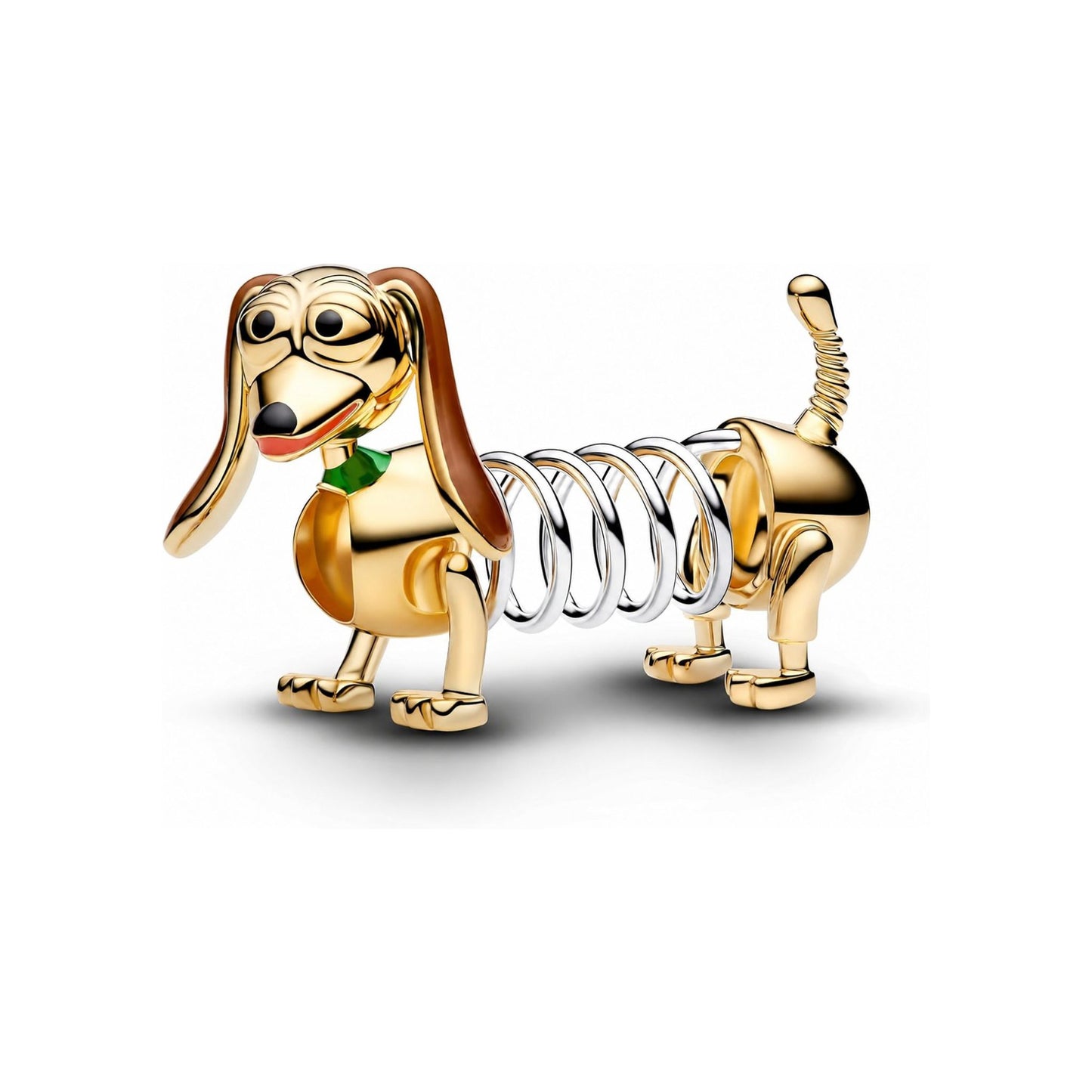 Disney Pixar Toy Story Slinky Dog Charm Hallmarked S925 Sterling Silver