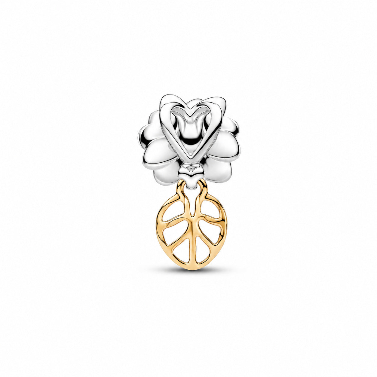 Disney Princess Tiana Water Lily Flower Charm Hallmarked S925 Sterling Silver