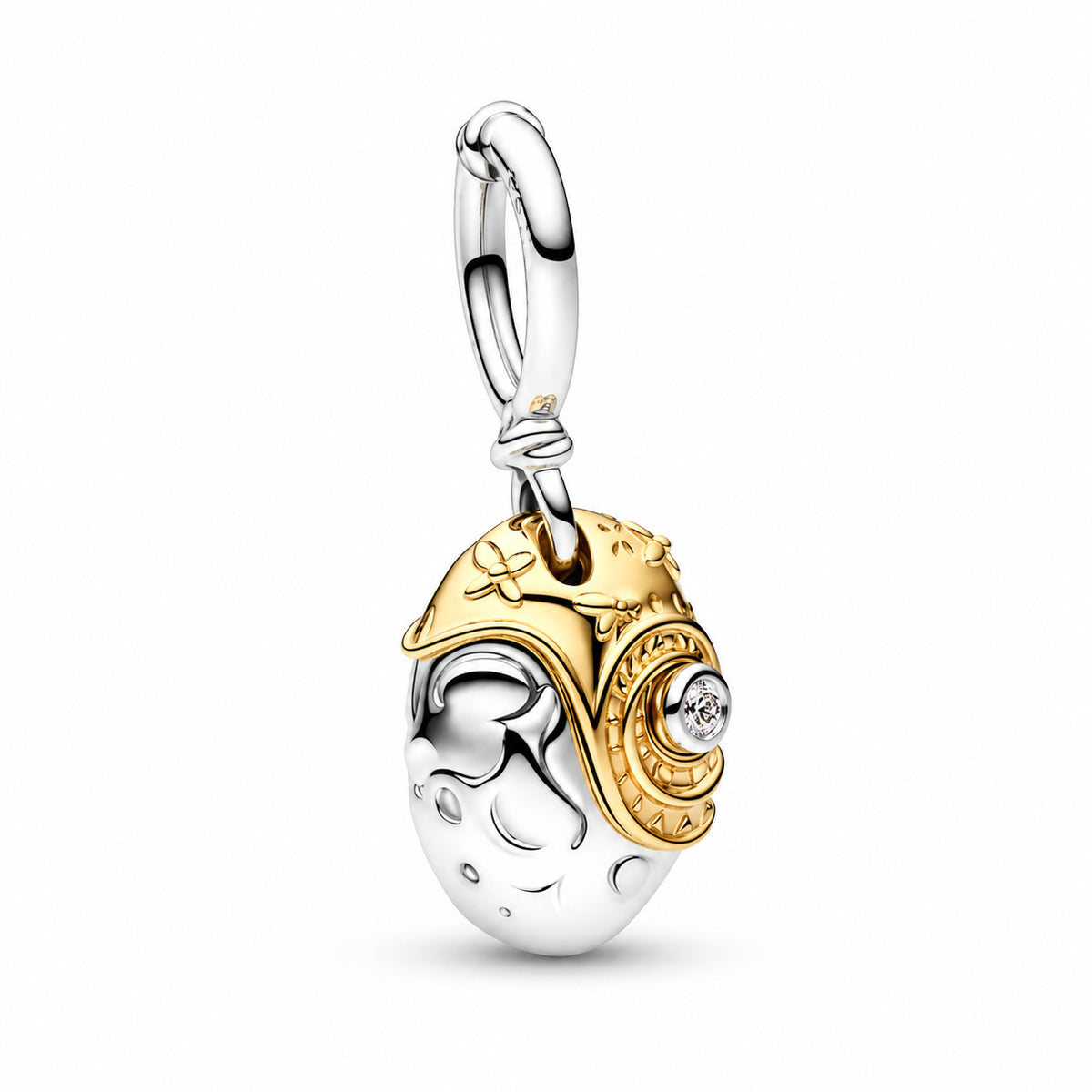 Disney Princesses Moana Heart of Te Fiti Dangle Charm Hallmarked S925 Sterling Silver