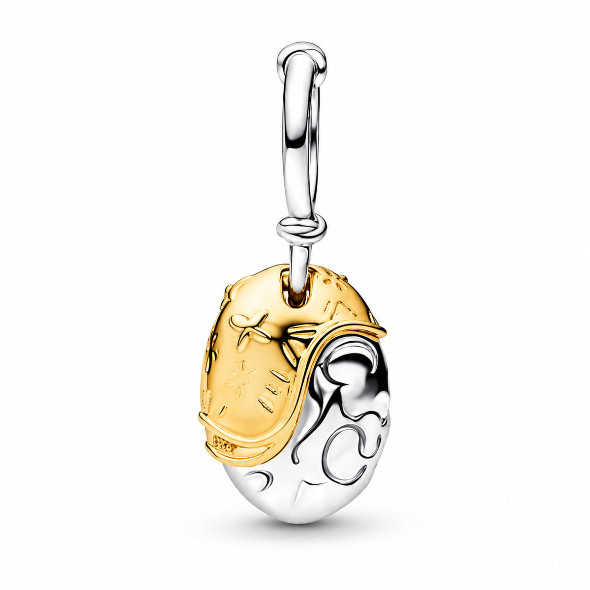 Disney Princesses Moana Heart of Te Fiti Dangle Charm Hallmarked S925 Sterling Silver
