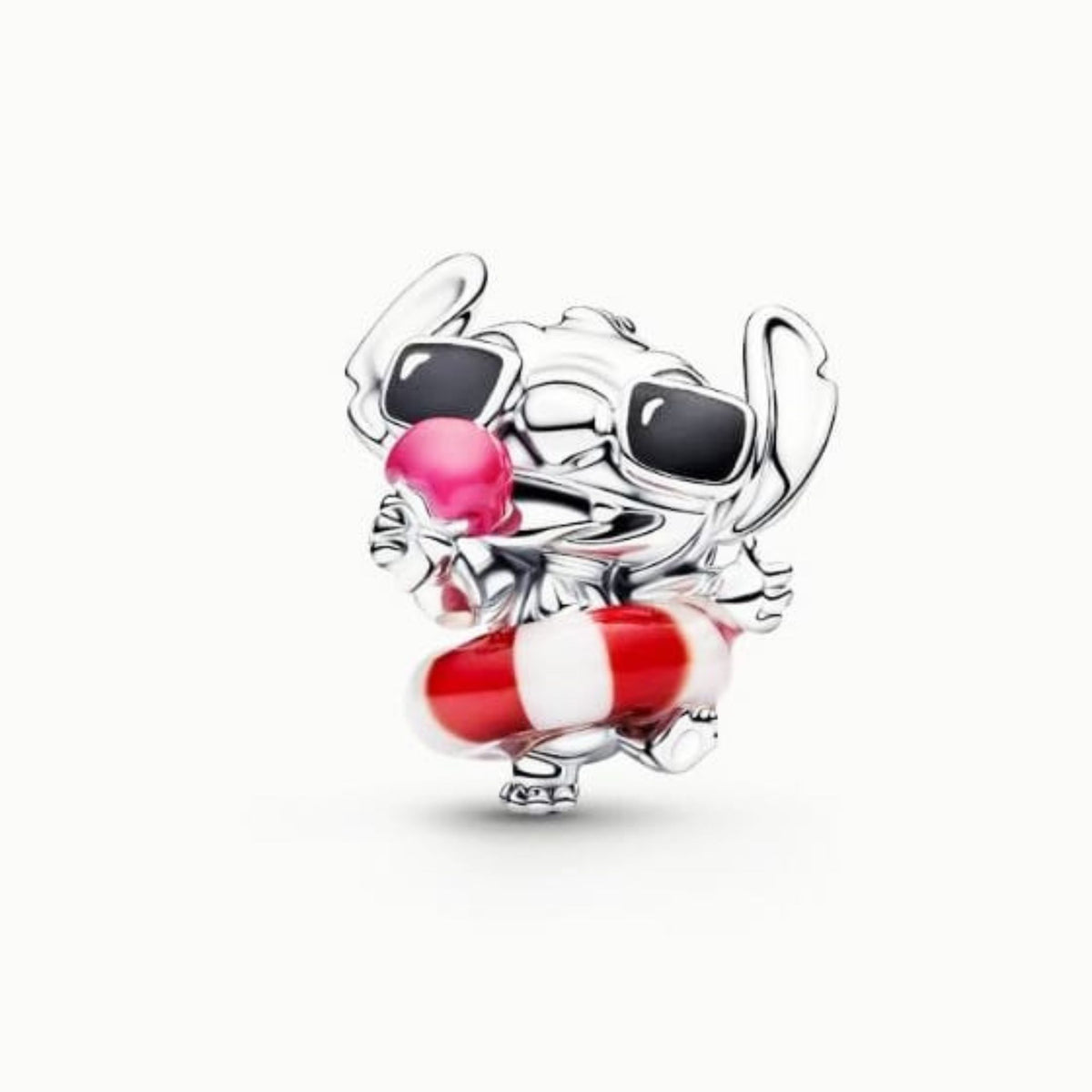 Disney Stitch Summer Fun Charm Hallmarked S925 Sterling Silver