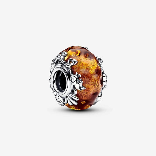 Disney The Lion King Murano Glass Charm Hallmarked S925 Sterling Silver