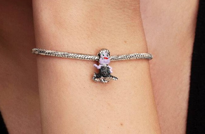 Disney Villians Ursula Charm Hallmarked S925 Sterling Silver