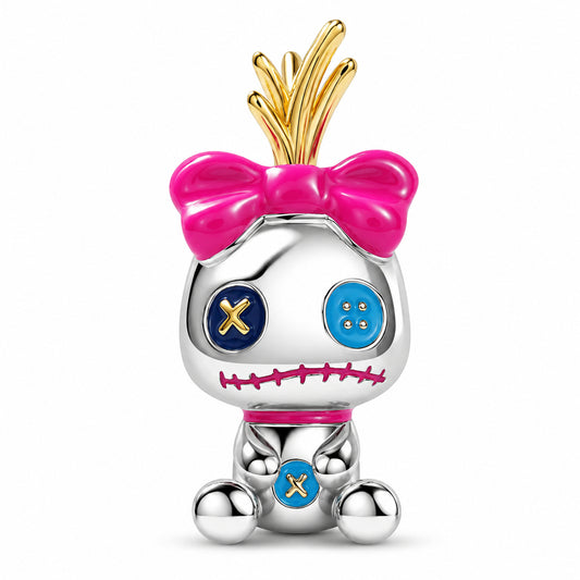 Disney Lilo & Stitch Scrump the Doll Charm Hallmarked S925 Sterling Silver