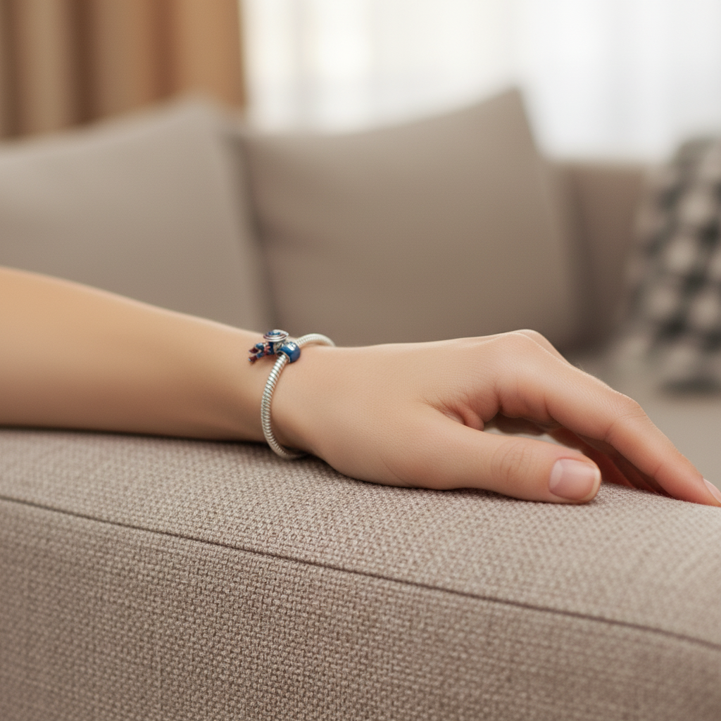 Disney Marvel Captain America Charm Hallmarked S925 Sterling Silver