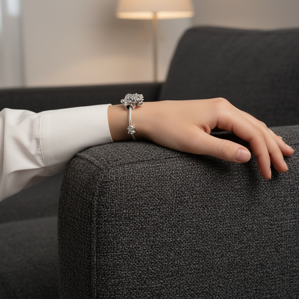 Disney Mickey Minnie Airplane Charm Hallmarked S925 Sterling Silver