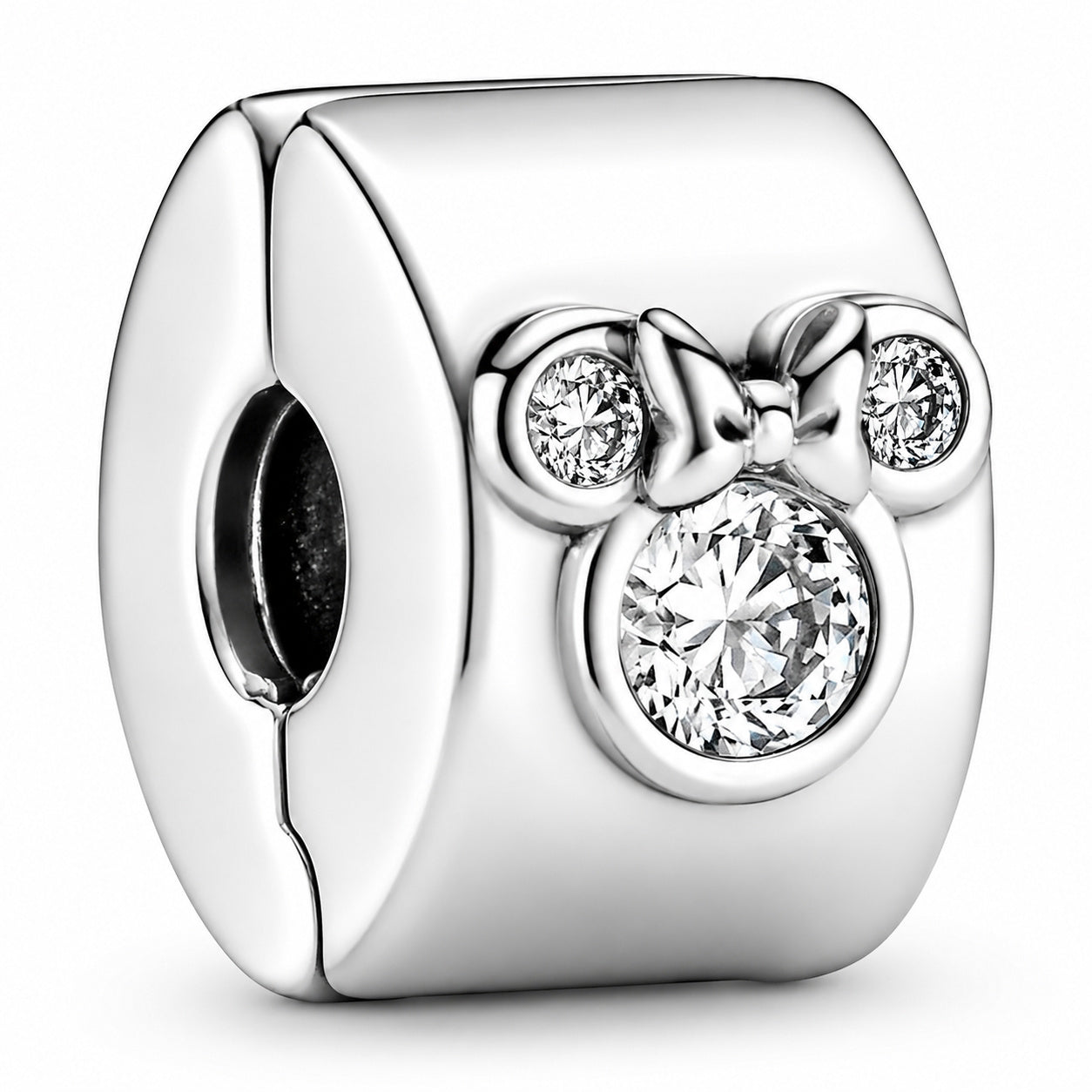 Disney Mickey Minnie Clip Charm S925 Sterling Silver