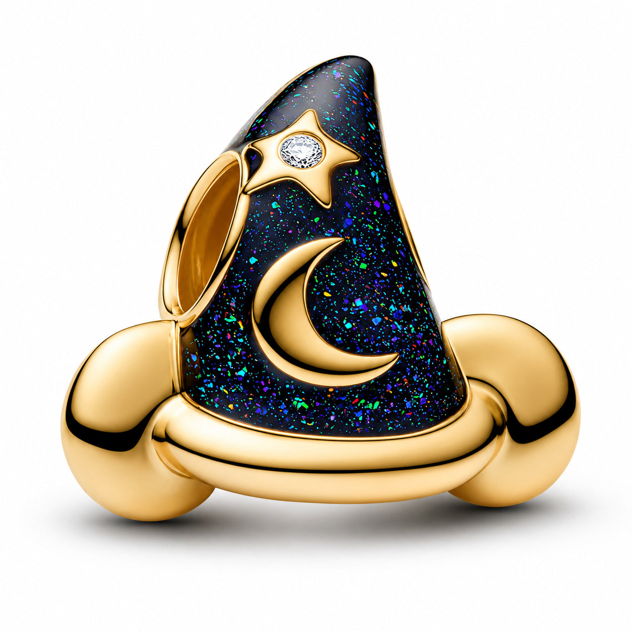 Disney Mickey Mouse Sorcerer's Hat Charm Hallmarked S925 Sterling Silver