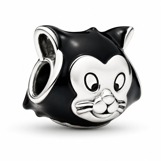 Disney Pinocchio Figaro Pet Cat Charm S925 Hallmarked Sterling Silver Charm