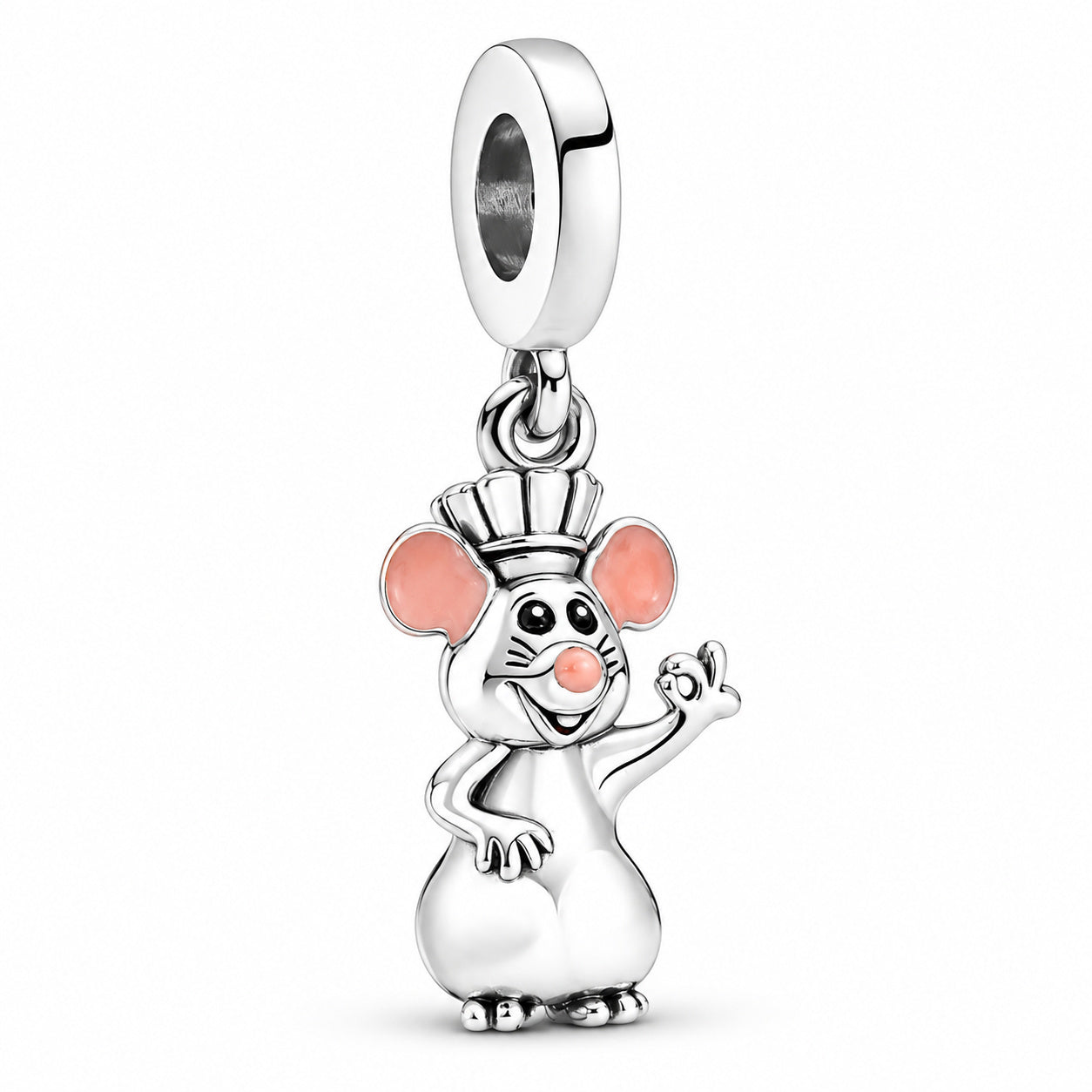 Disney Pixar Remy Mouse Dangle Charm S925 Sterling Silver