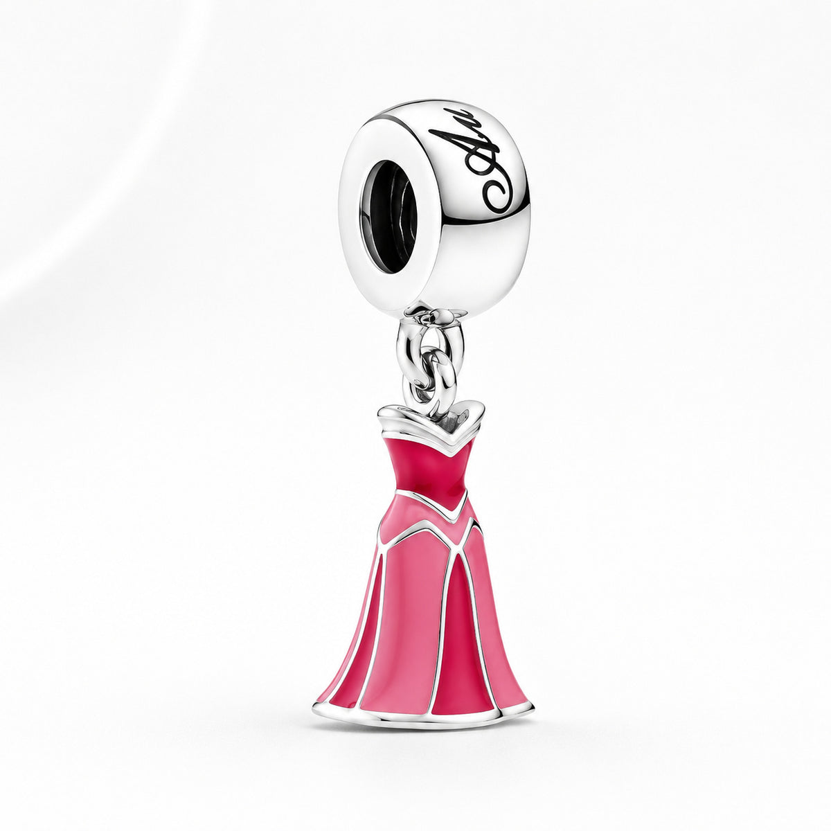 S925 Disney Princesses Dress Dangle Sterling Silver Charms Collection