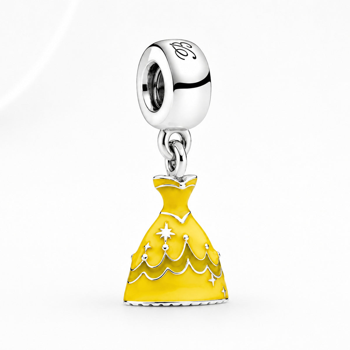 S925 Disney Princesses Dress Dangle Sterling Silver Charms Collection