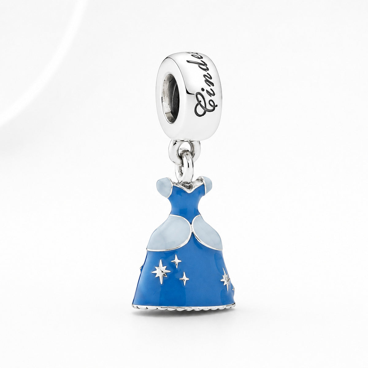 S925 Disney Princesses Dress Dangle Sterling Silver Charms Collection