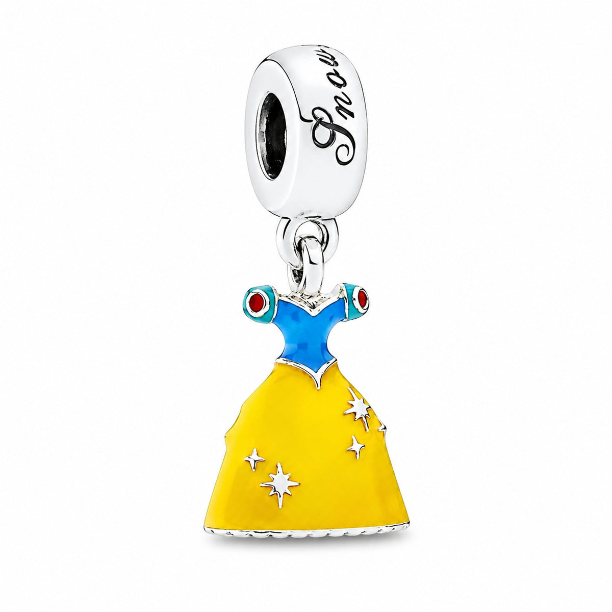 S925 Disney Princesses Dress Dangle Sterling Silver Charms Collection