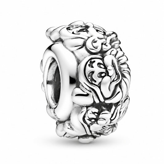 Disney Snow White Seven Dwarfs Charm Hallmarked S925 Sterling Silver