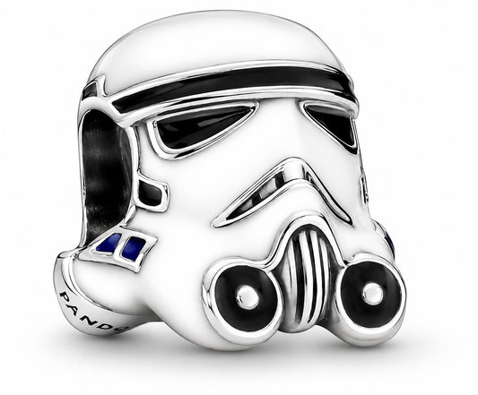 Disney Star War Stormtrooper Helmet Charm Hallmarked S925 Sterling Silver