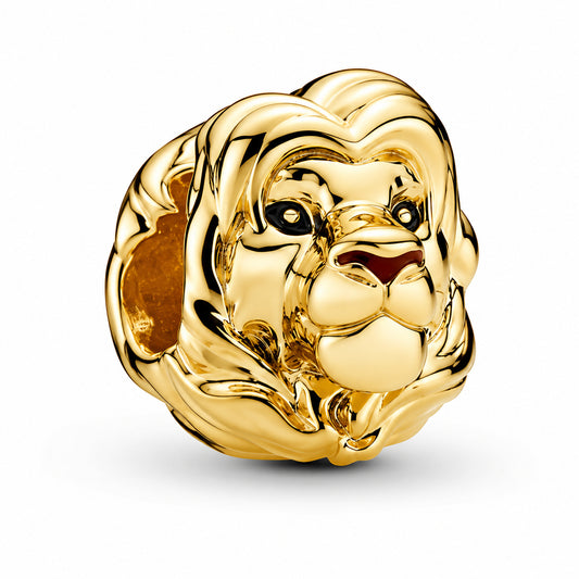 Disney The Lion King Simba Charm Hallmarked S925 Hallmarked Compatible Sterling Silver Charm