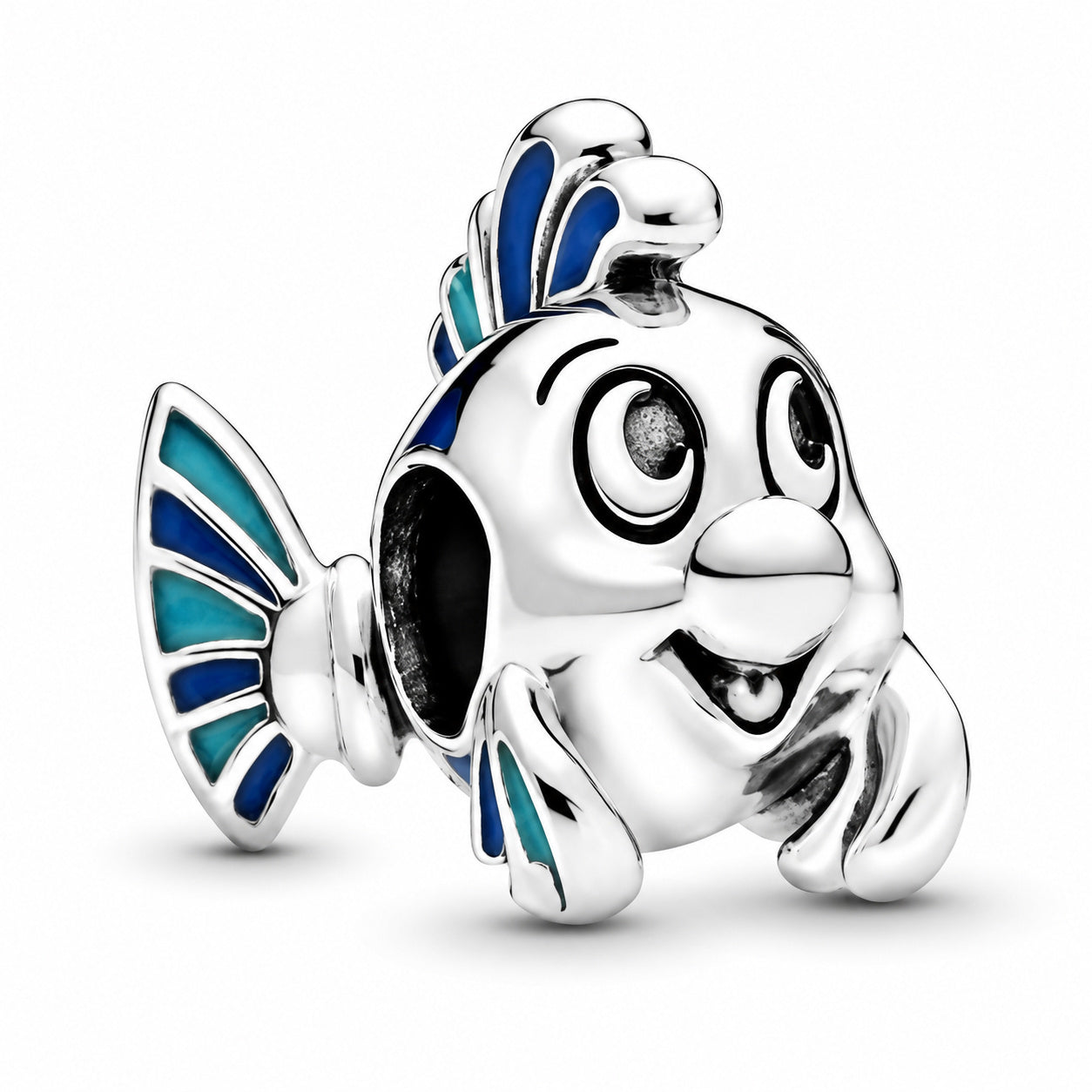 Disney The Little Mermaid Flounder Charm S925 Sterling Silver